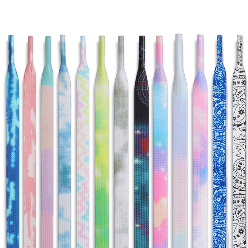 Cặp dây giày màu loang thời trang