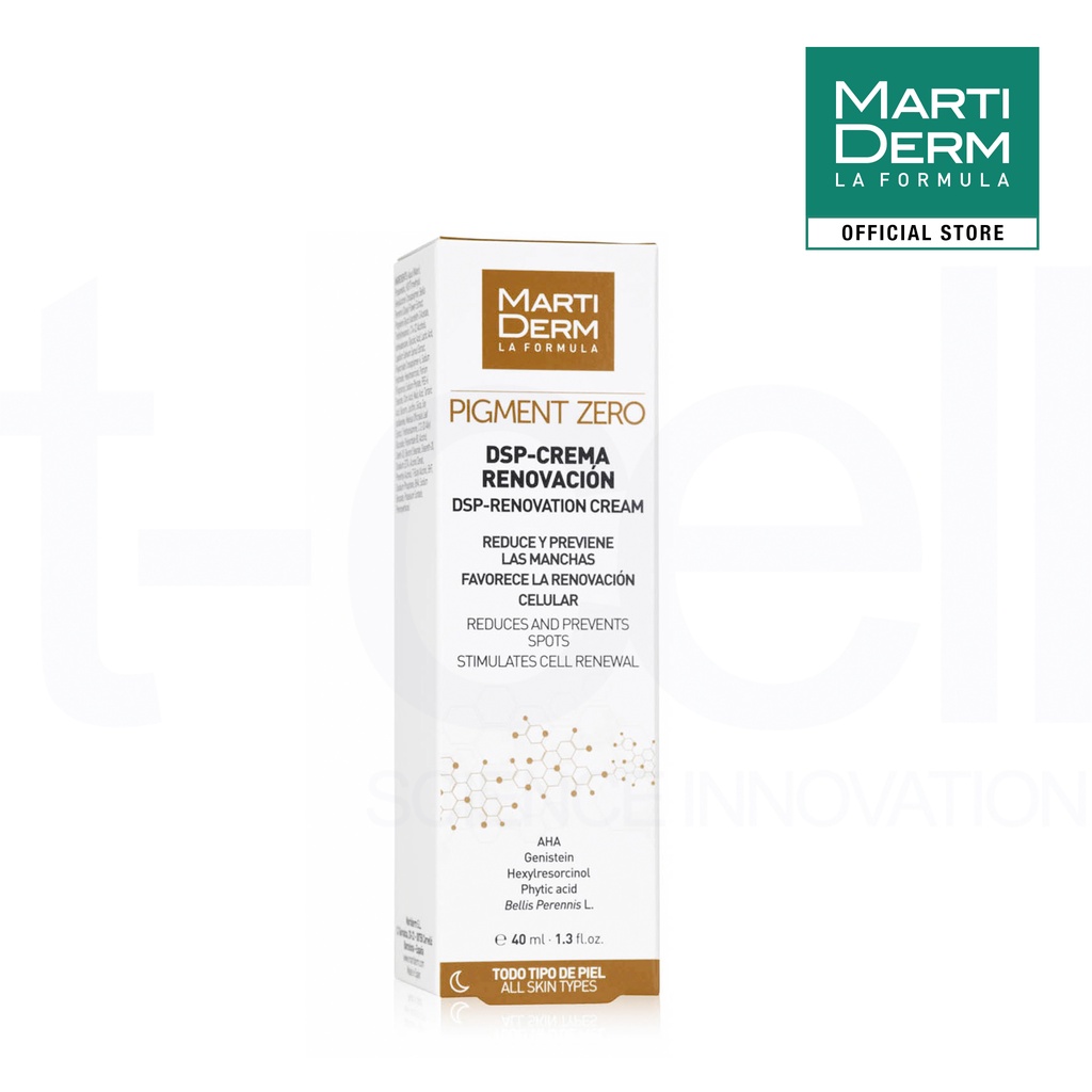 Kem Đêm Làm Sáng Da, Mờ Sắc Tố, Duy Trì Sau Hydroquinone - MartiDerm Pigment Zero DSP Renovation Cream (40ml)