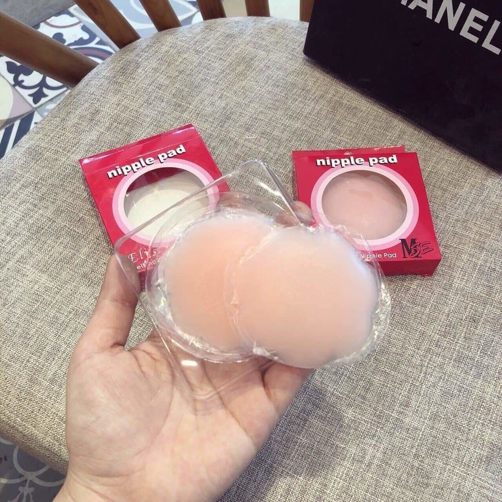 Hộp 2 Miếng Dán Đâu Ti Nhũ Hoa Silicon nipple Siêu Mềm