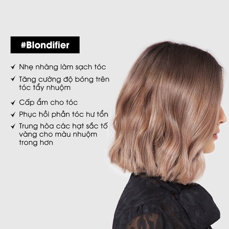 Dầu gội tăng độ bóng mượt cho tóc tẩy L'Oréal Professionnel Serie Expert Blondifier Gloss Shampoo 1000ml