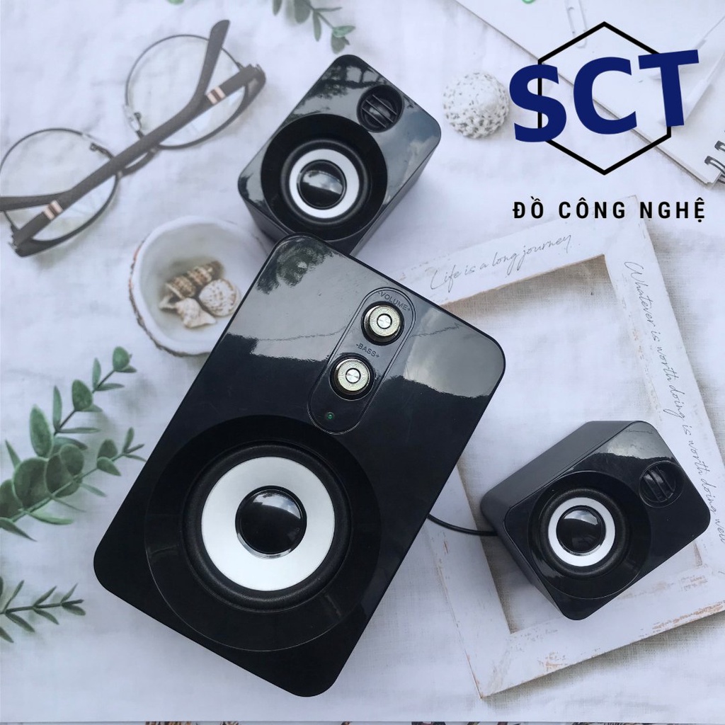 Loa mini 2.1 vi tính TREBLE sang trọng, chất âm hay, loa vi tính Q7 xuất sắc