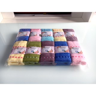 Combo 10 khăn cotton cao cấp h01-06 kẻ dí