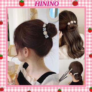 Kẹp búi tóc Hinino dụng cụ búi tóc đính hạt cực sang chảnh SC25