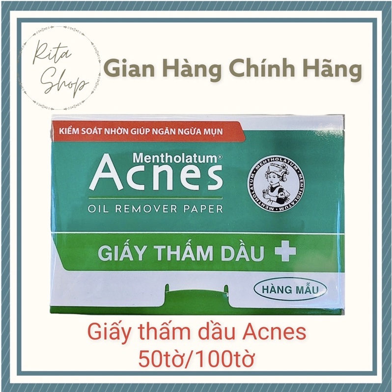 Giấy thấm dầu Acnes Oil Remover Paper 100 tờ