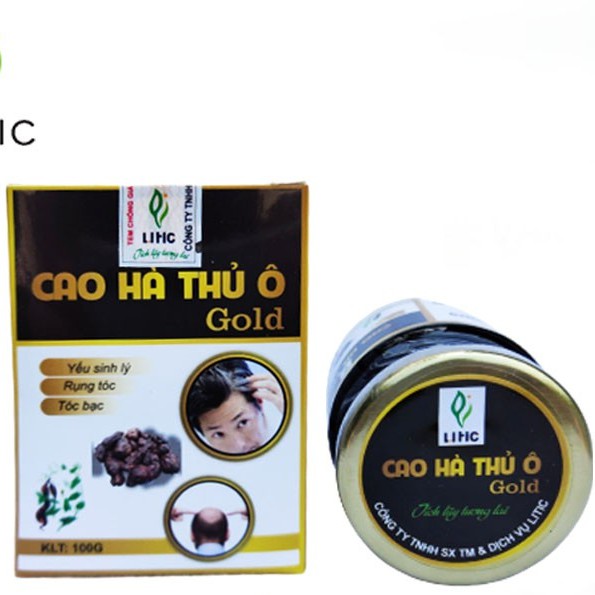 cao hà thủ ô gold Litic 100gr cho người tóc bạc sớm , hói đầu LHTO