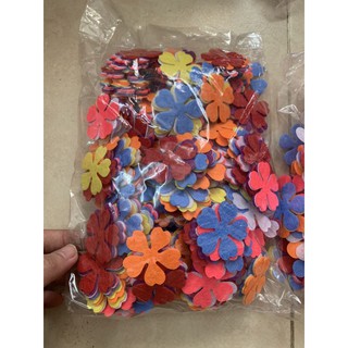 Hoa vải nỉ dập sẵn 7cm