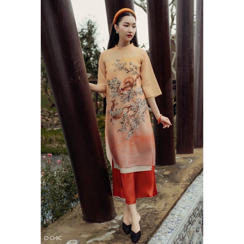Áo dài Dchic size s newtag