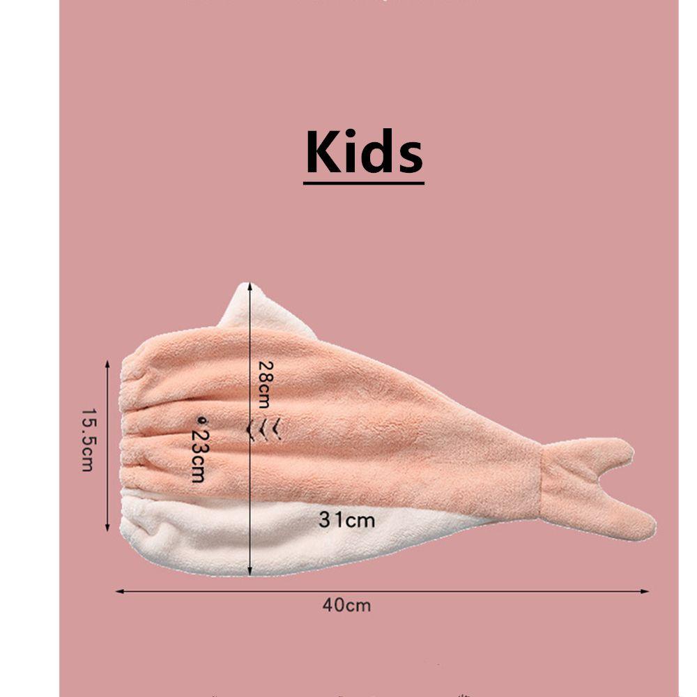 Daphs Mũ Tắm Trùm Đầu Thấm Hút Tốt Nhanh Khô Kiểu Đuôi Cá Cho Người Lớn / Trẻ Em