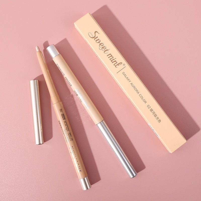 Bút Kẻ Mắt 2 Màu Chống Thấm Nước Và Mồ Hôi Làm Sáng Da Đa Năng