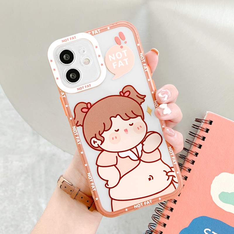 Ốp lưng iphone đẹp Shin Béo trong cạnh vuông viền nổi