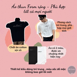  Áo Thun Unisex Tay Lỡ Áo Sadboiz Áo Nam Nữ 