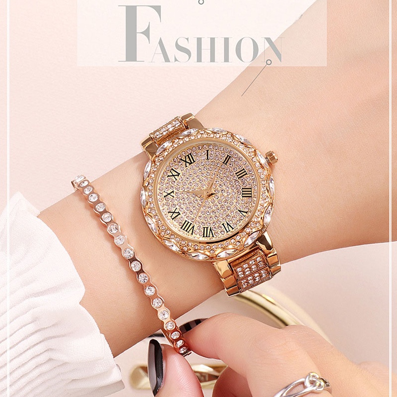 Đồng hồ thời trang nữ  đính cườm cao cấp | BigBuy360 - bigbuy360.vn