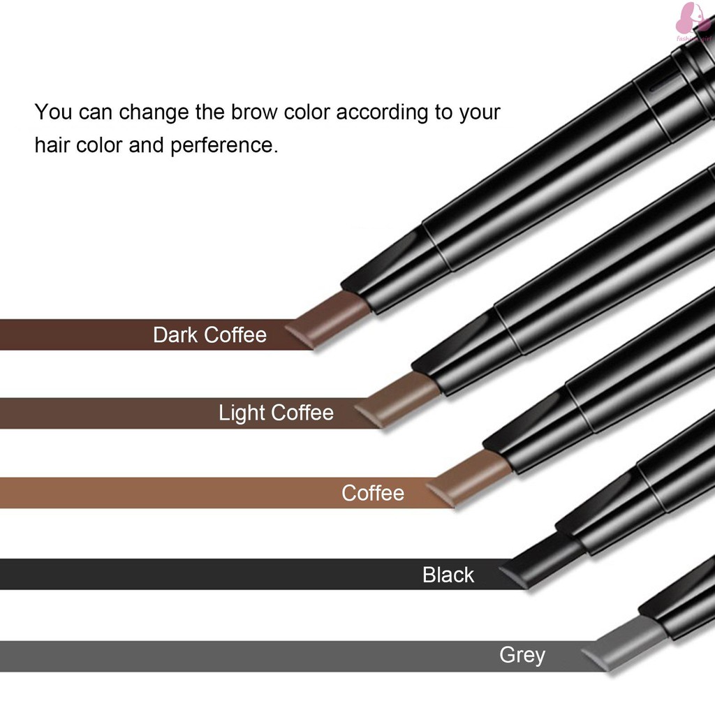 (Hàng Mới Về) Bộ Bút Chì Kẻ Lông Mày Kèm 5 Cọ Thay Thế Kháng Nước Lâu Trôi Không Lem Nhòe | BigBuy360 - bigbuy360.vn