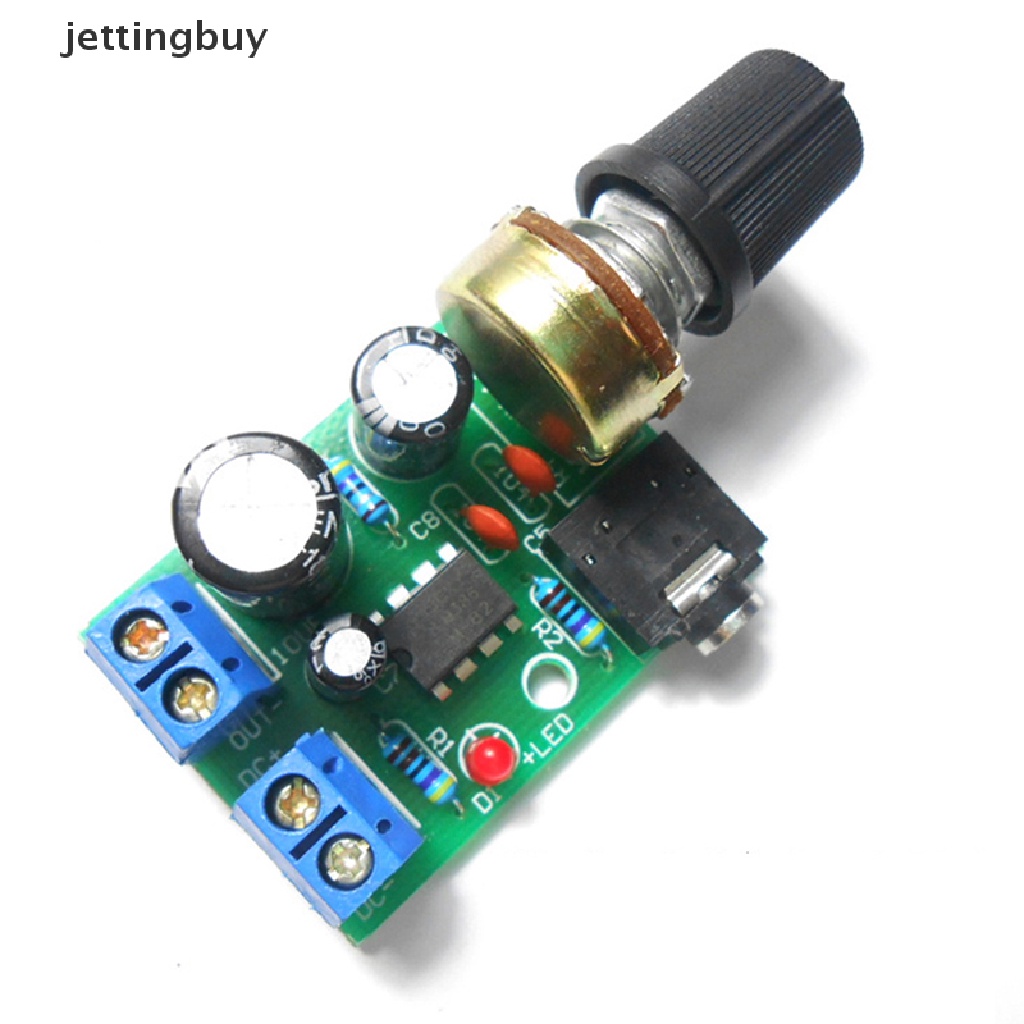 Bảng mạch khuếch đại âm thanh JETTING LM386 QDD 10W Mono 3.5mm DC 3-12V
