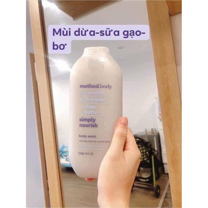 Sữa tắm Organic method body  <SALE >