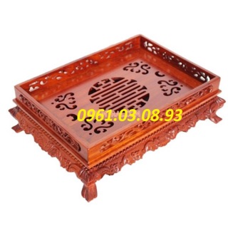 Khay trà gỗ hương chân quỳ kt 27x37