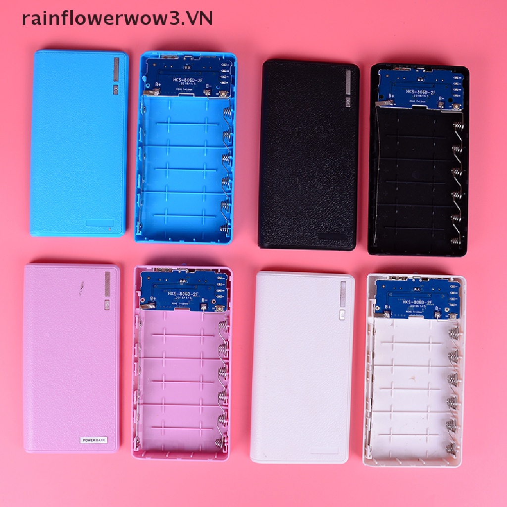Pin Sạc Dự Phòng 20000mAh Hai Cổng usb 6 Pin 18650 Cho Điện Thoại