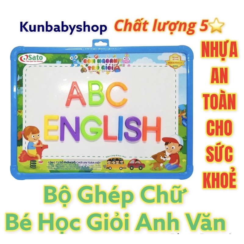 Bảng chữ cái cho bé mầm non giúp bé học giỏi Tiếng Anh - MS KUN92