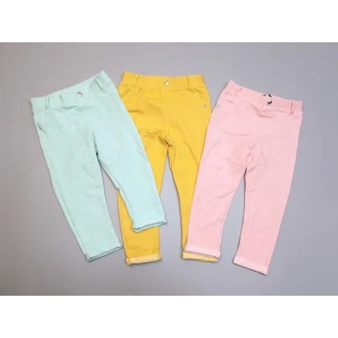 (3-13kg) Set 3 quần dài kaki mềm bé gái Prim màu ngẫu nhiên