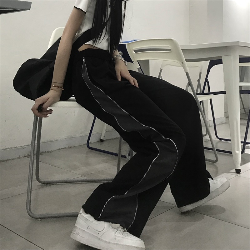 Quần Thể Thao Nữ Dài Ống Rộng Thời Trang Hàn