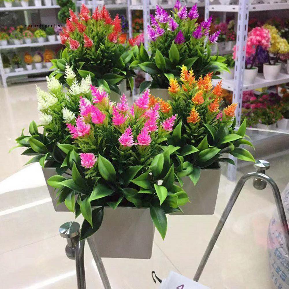 Set chậu và cây nhân tạo xinh xắn trang trí sân vườn nhà cửa