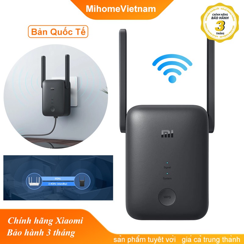 Kích Sóng Wifi Xiaomi AC1200✅ Hỗ Trợ 2 Băng Tần ✅ Kết Nối App Mihome✅ Bản Quốc Tế Chính Hãng | BigBuy360 - bigbuy360.vn