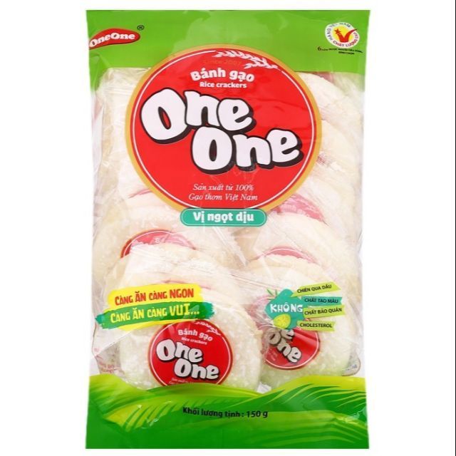 BÁNH GẠO VỊ BÒ NƯỚNG TÔM NƯỚNG PHÔ MAI ONE ONE