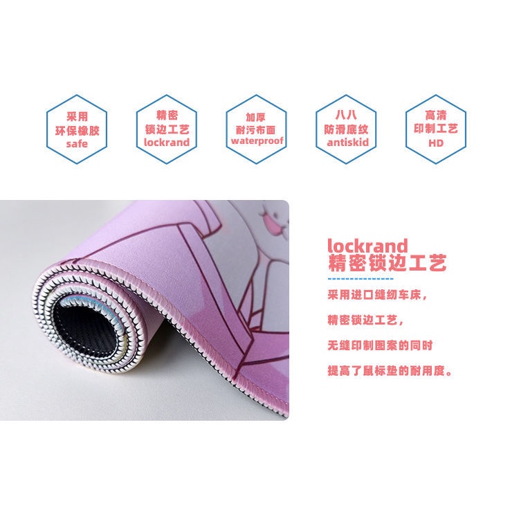 Tấm Lót Chuột Và Bàn Phím Cỡ Lớn In Hình Hổ Hoạt Hình Dành Cho Văn Phòng