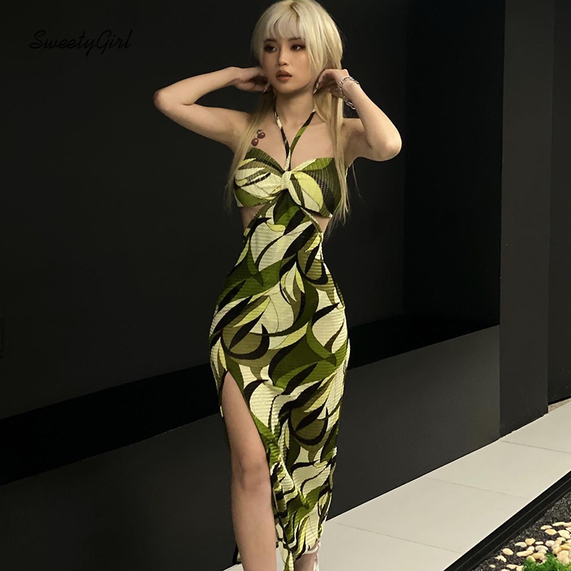 Sweety Đầm Maxi Không Tay Hở Lưng Ôm Dáng 2022 Màu Sắc Thời Trang Dành Cho Nữ