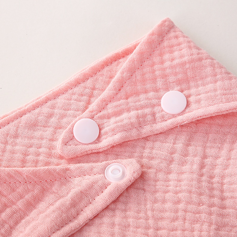 Yếm Ăn cotton Hai Lớp Hình Tam Giác Phong Cách Âu Mỹ Cho Bé