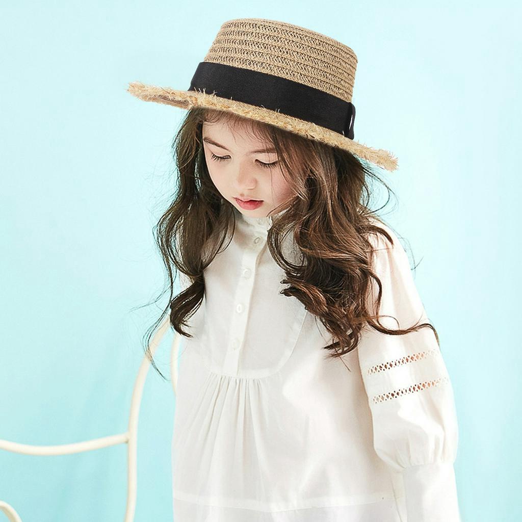 Nón cói rộng vành thiết kế xinh xắn thời trang cho bé