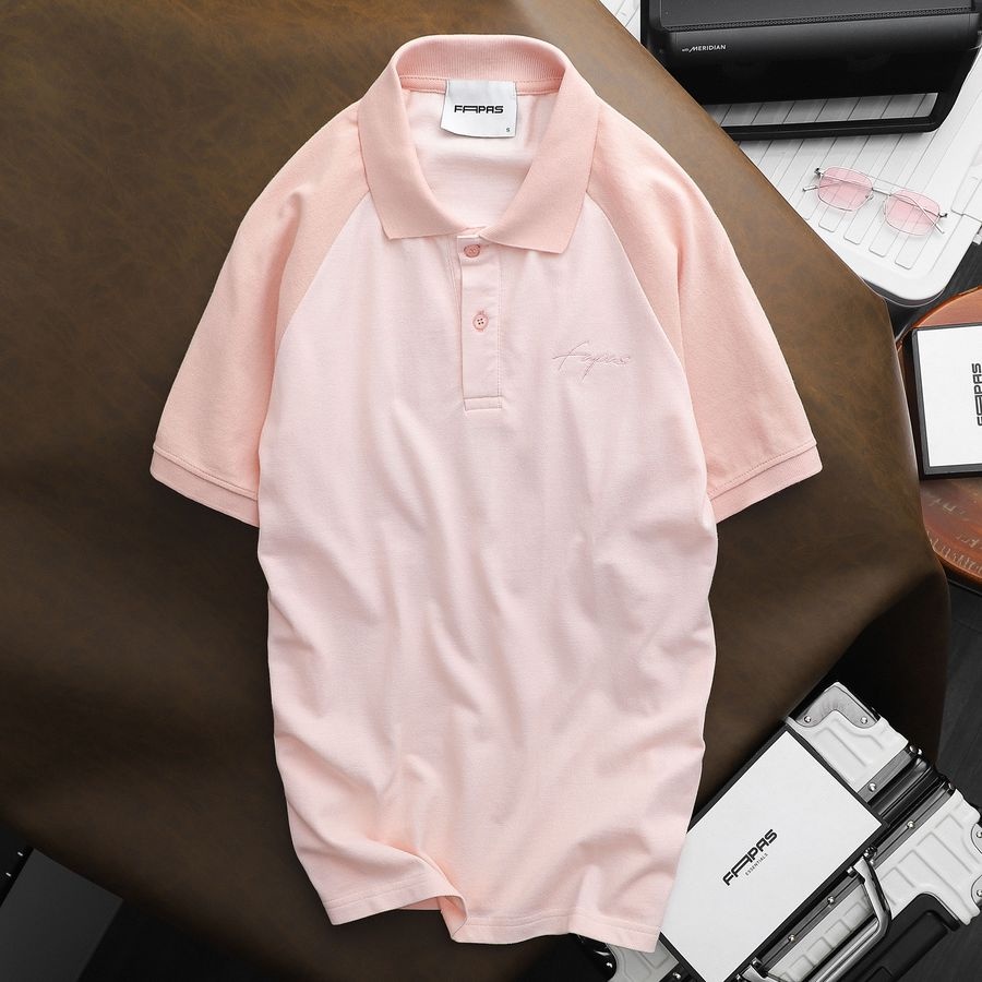 Áo Polo Regular Latte Màu Sắc Nổi Bật Thiết Kế Raglan Trẻ Trung Sang Trọng - FAPAS