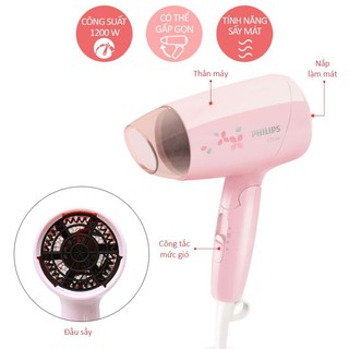 [Chính hãng - Bảo hành 2 năm] Máy sấy tóc Philips BHC010/00