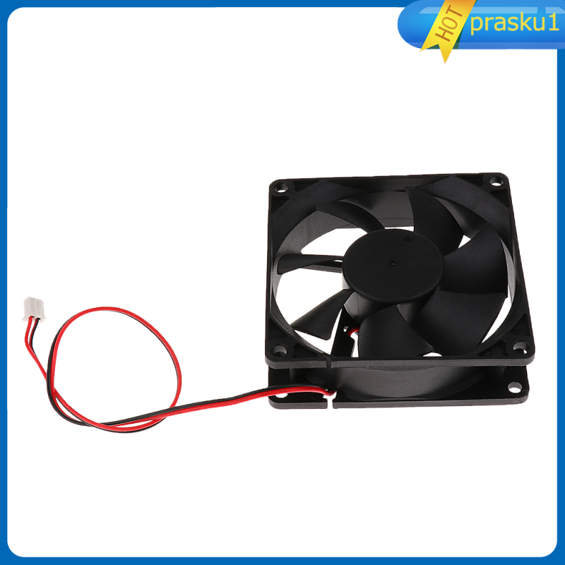 [PRASKU1]1Pack 80mm Case Fan 12V DC PC CPU Computer Cooling Fan   2Pin 8025