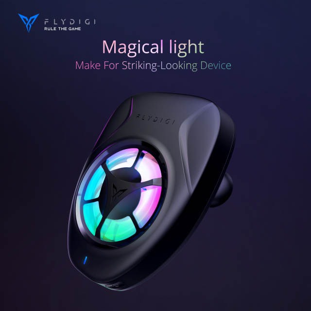 Flydigi Wasp Wing | Quạt tản nhiệt gaming cho điện thoại và máy tính bảng siêu mát, LED RGB siêu ngầu