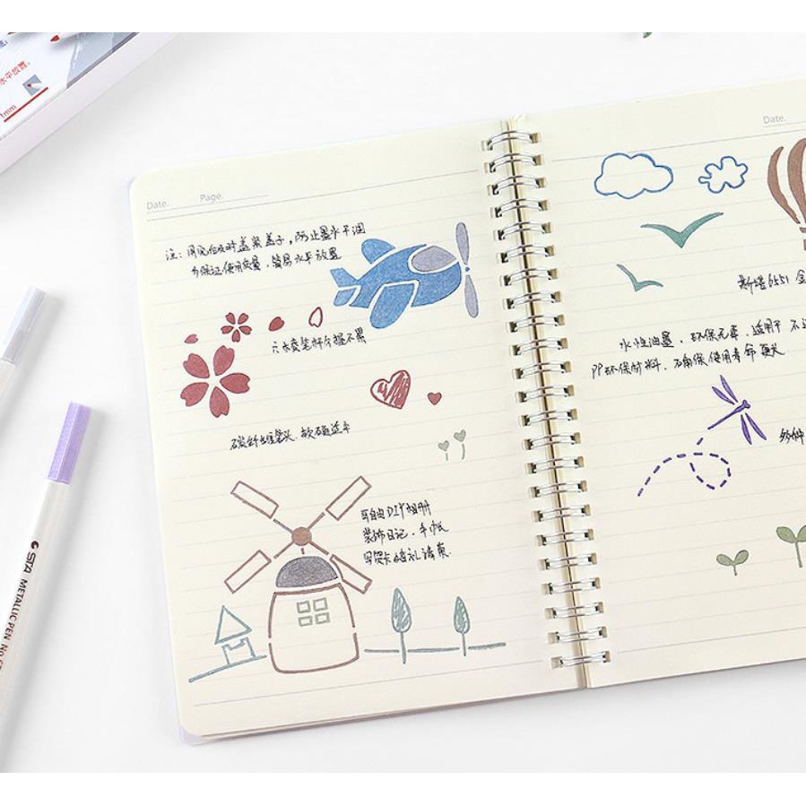 1 Bút Đánh Dấu Màu Kim Loại 1MM Trang Trí Album Ảnh/Sổ Tay DIY