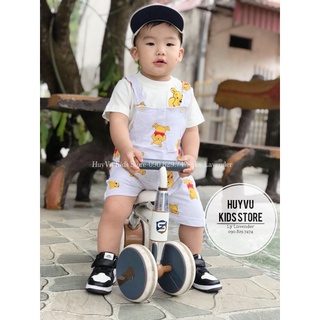 Set yếm gấu Pooh HM xuất dư cho bé trai từ 1 đến 5 tuổi