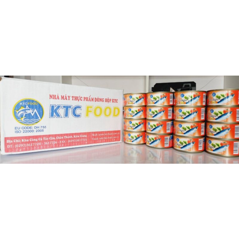 Lốc 10 lon dẹp Cá Sardine sốt cà xuất khẩu KTC 185g/lon (loại mới) | BigBuy360 - bigbuy360.vn