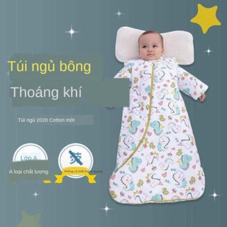 (TKPM)-ch712 ♘☌♛Túi ngủ trẻ em mùa xuân và thu, đông, dày, bông, mỏng, chống đá cho em, Bộ Đồ thông dụng bốn