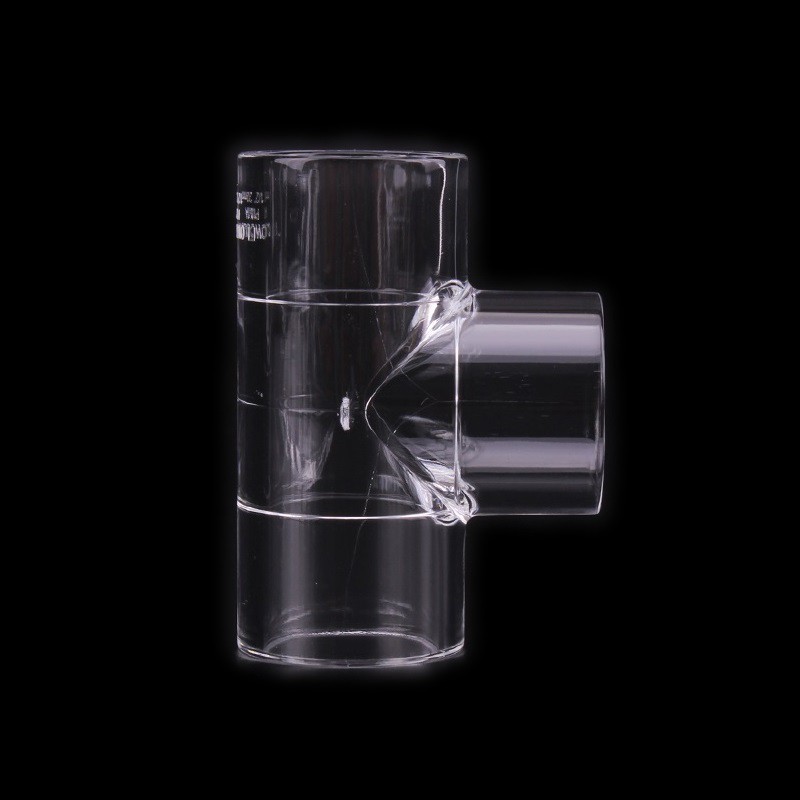 Đầu nối bể cá chất liệu plexiglass acrylic màu trong suốt 3 chiều 20/25/32mm