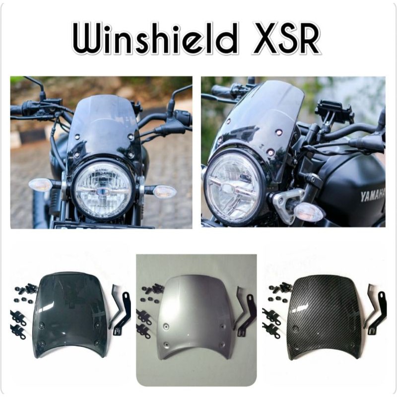 Kính chắn gió màu đen trong suốt chất lượng cao cho Xsr 155