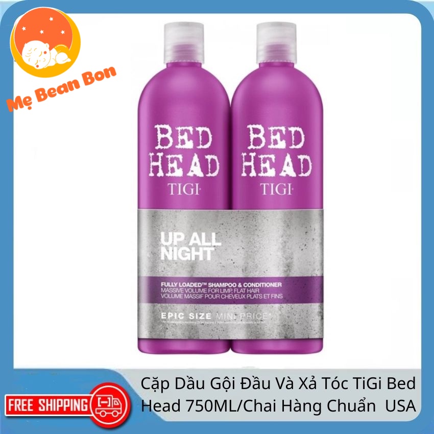 dầu gội xả TiGi Bed Head 750ML Của USA với dau goi tigi đỏ cho tóc hư tổn màu tím cho tóc dầu bết, xanh dương tóc rụng