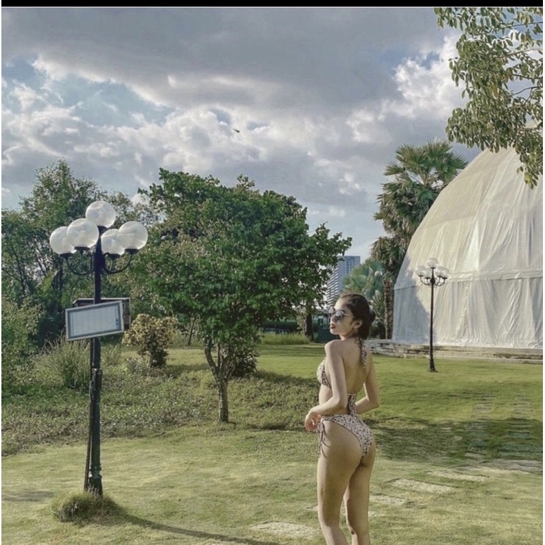 [ From chuẩn ] Bikini áo tắm 2mảnh  bassi beo nude