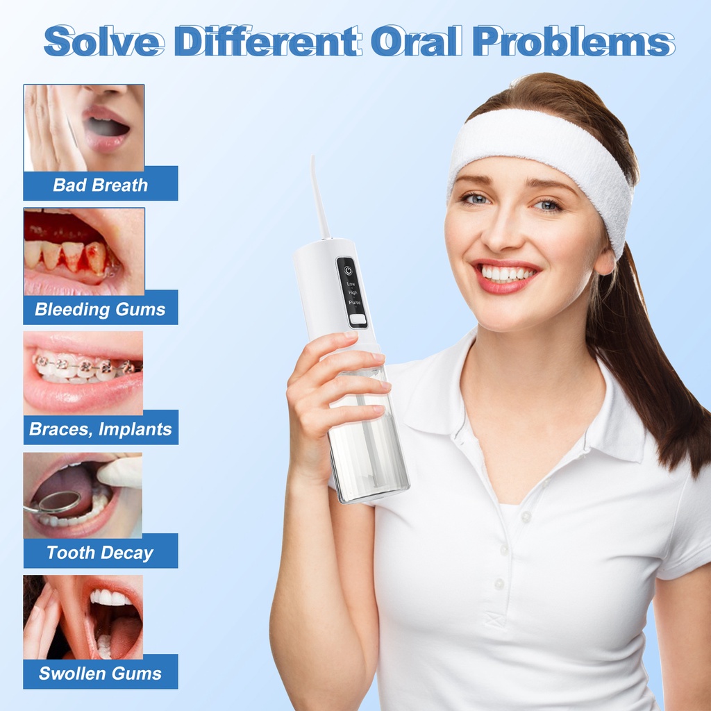 Máy tăm nước oral irrigator công nghệ chống nước vệ sinh răng miệng siêu sạch ,chính hãng Oral Irrigator
