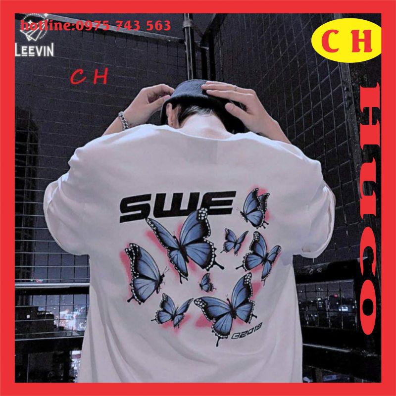 áo phông thời trang nam nữ - áo thun 5D SWE tay lỡ form thụng mềm mịn ,form rộng unisex,ulzzang, oversize chất cotton