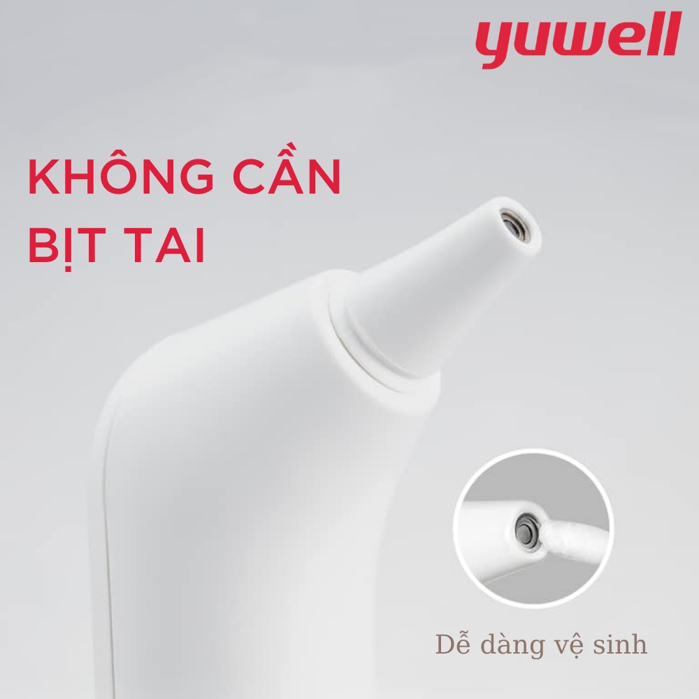 Nhiệt kế điện tử hồng ngoại đo tai Yuwell YHT101 - [Nhập khẩu chính hãng - Bảo hành 24 tháng]