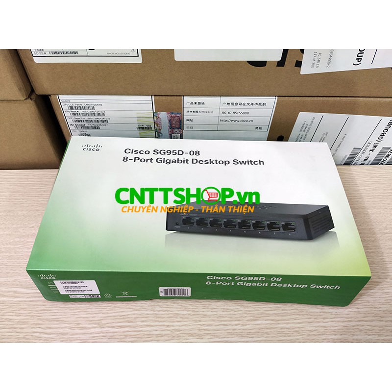 SG95D-08 Thiết bị mạng Cisco Cisco 95 Series Unmanaged 8 Ports 10/100/1000