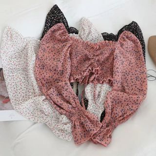 Áo voan mix thun ôm rút dây nữ đủ màu