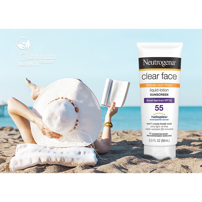 Kem Chống Nắng Neutrogena Clear Face Oil-Free Sunscreen SPF 55