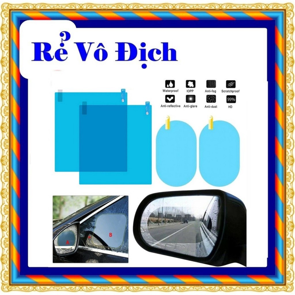 Bộ Miếng dán gương chống đọng nước gương chiếu hậu, kính cửa xe ô tô, xe hơi Cao Cấp | BigBuy360 - bigbuy360.vn